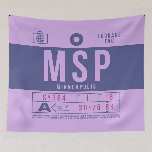 Item preview, Luggage Tag B - MSP Minneapolis USA designed and sold by VoodooCircus.