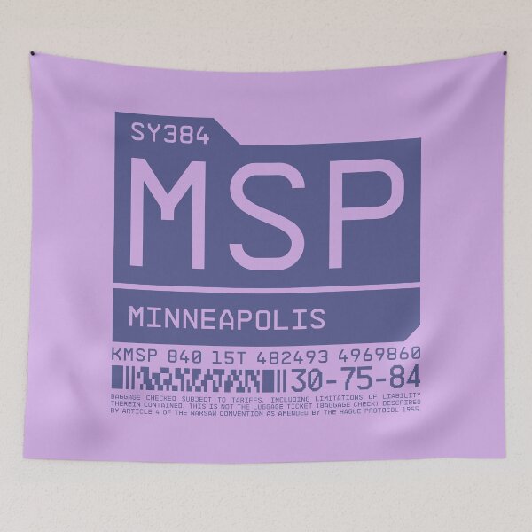 Item preview, Luggage Tag C - MSP Minneapolis USA designed and sold by VoodooCircus.