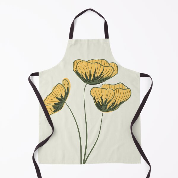 Item preview, Botanical Yellow Flower Prints - simple flower paint art design designed and sold by Softlife.