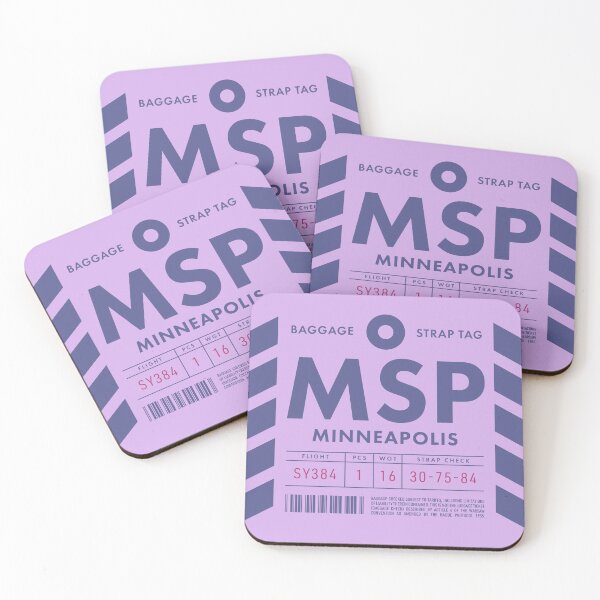 Item preview, Luggage Tag D - MSP Minneapolis USA designed and sold by VoodooCircus.