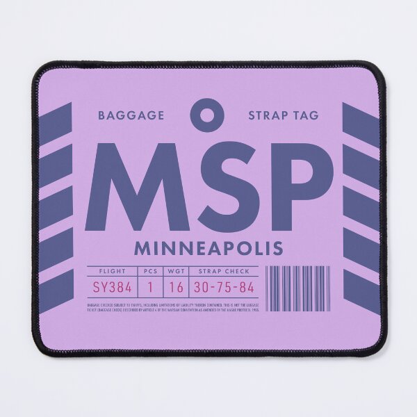 Item preview, Luggage Tag D - MSP Minneapolis USA designed and sold by VoodooCircus.