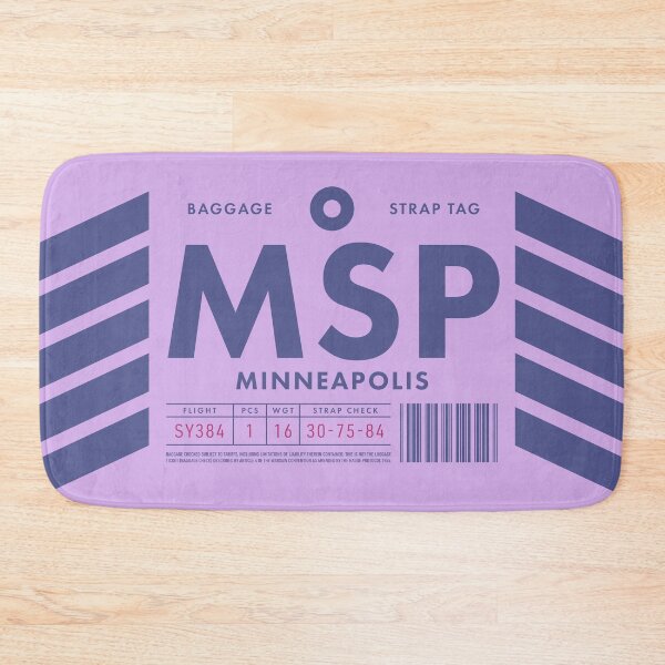 Item preview, Luggage Tag D - MSP Minneapolis USA designed and sold by VoodooCircus.