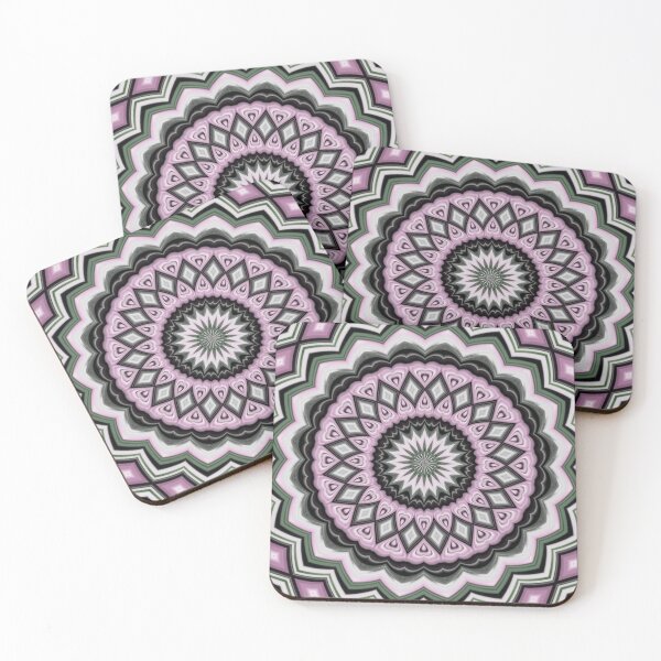 Item preview, Multicolored Symmetrical Circle Pattern Pink Tones designed and sold by taiche.