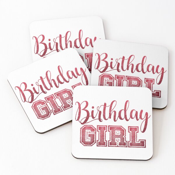 Item preview, Red Glitter Birthday Girl Celebration Trendy Chic designed and sold by livianasgifts.