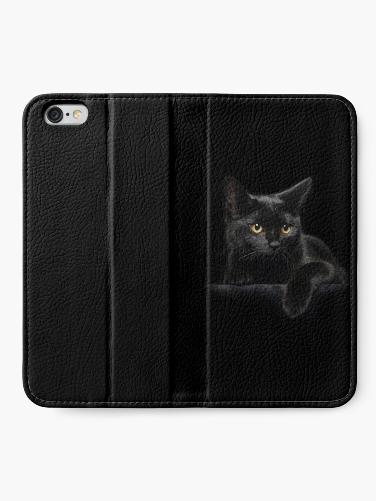 Alternate view of Black Cat iPhone Wallet