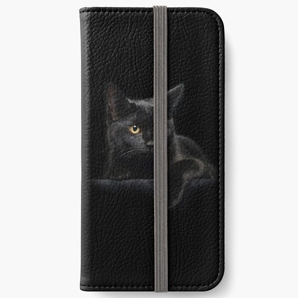 Black Cat iPhone Wallet