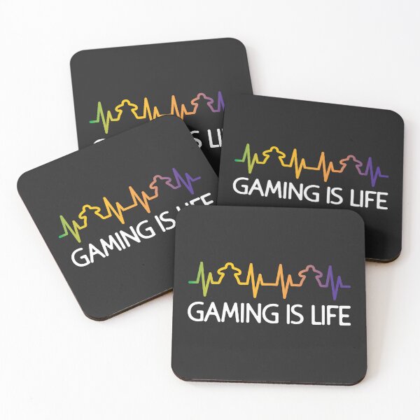Item preview, Gaming is Life - Meeple Heartbeat Colored designed and sold by geekyT.