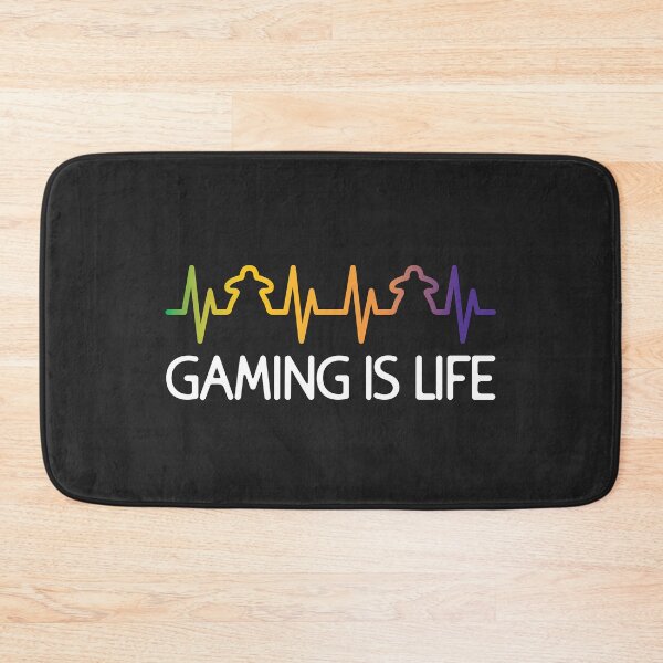 Item preview, Gaming is Life - Meeple Heartbeat Colored designed and sold by geekyT.