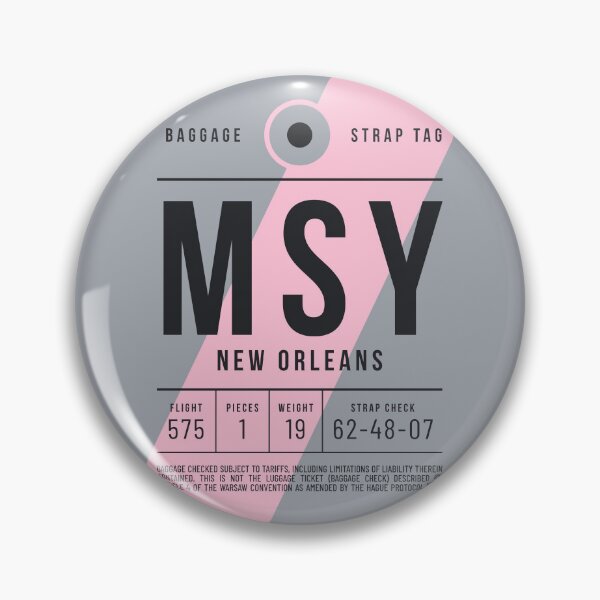 Item preview, Luggage Tag E - MSY New Orleans USA designed and sold by VoodooCircus.