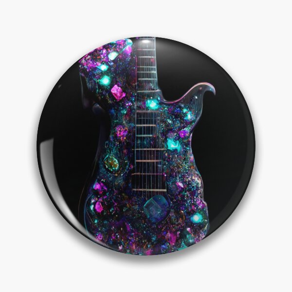 Item preview, Gfab Bfab Gen Ai FFab ABAI Surreal Trends Clothing Gemmed Electric guitar Concept designed and sold by Surrealtrends.