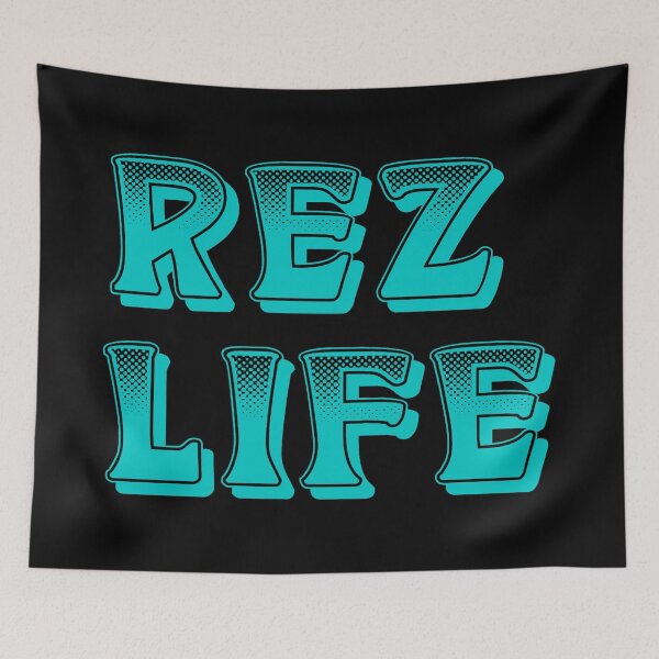 Item preview,  Rez Life / Bright Turquoise  designed and sold by JMWCD.