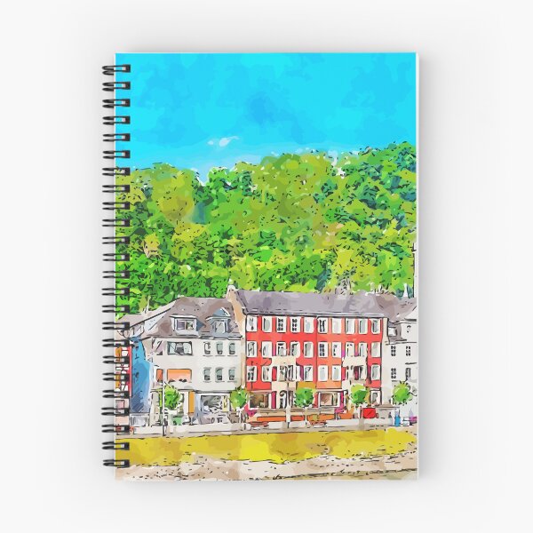 Item preview, Sankt Goar Germany Watercolor Art Illustration designed and sold by KawaiiTops.