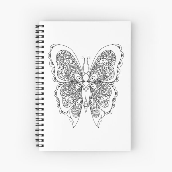 Libros Para Colorear Para Adultos: Mandala Mariposas Paginas Para
