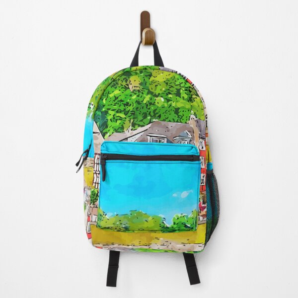 Item preview, Sankt Goar Germany Watercolor Art Illustration designed and sold by KawaiiTops.