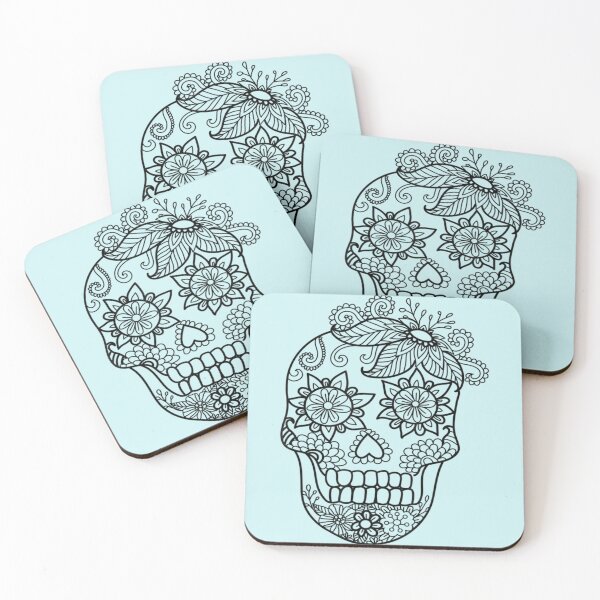 Item preview, Adult Coloring Book Style Skull Halloween Coloring    designed and sold by PingvinStudioz.