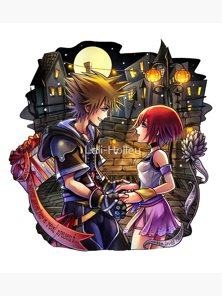 Sora and Kairi Kingdom Hearts 2 Hardcover Journal by Lali-Holley