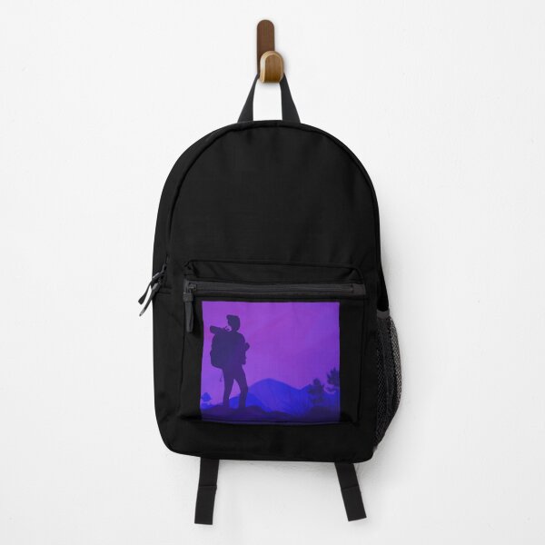 Item preview, Female Backpacker Standing With Beautiful Landscape Background designed and sold by Parag's Travel Shop.