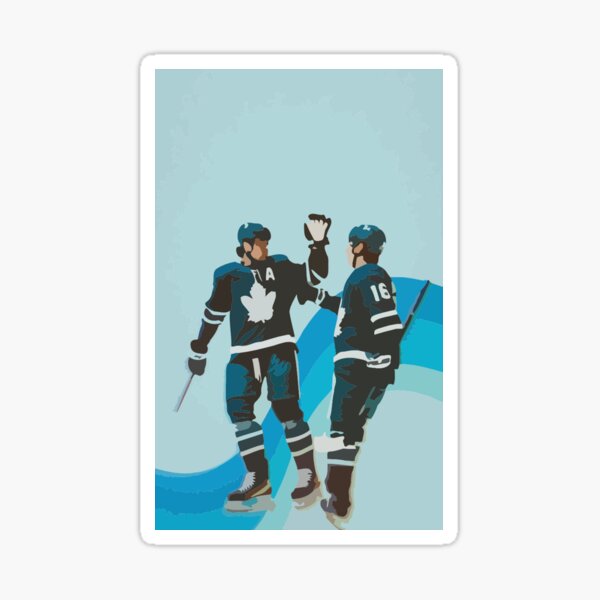 Auston Matthews and Mitch Marner painting Sticker