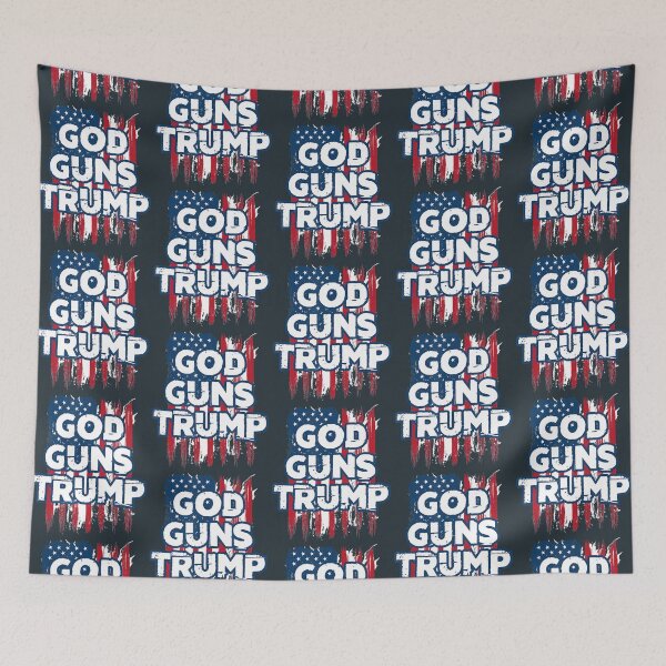 Item preview, God Guns and Trump 2020 American Flag     designed and sold by Logaahalak.