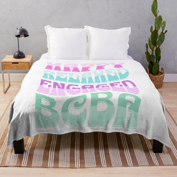 Item preview, Happy Relaxed Engaged BCBA, Behavior Analyst Retro designed and sold by VisionaryABA.