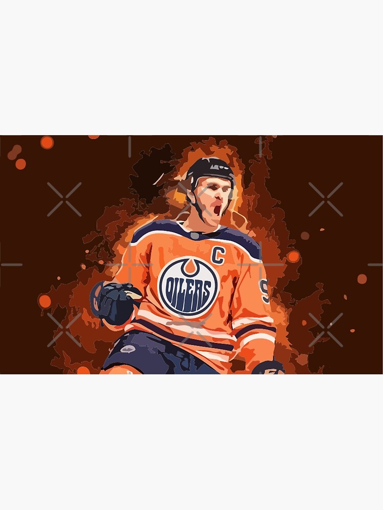 connor mcdavid goal celly digital drawing Art Board Print for Sale by  aksav