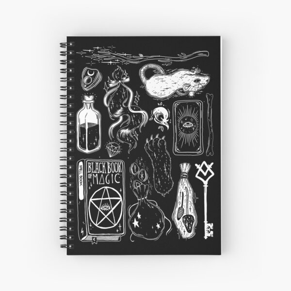 My Witchy Journal: 7.5 x 9.25 | 110 Pages | College-Ruled Notebook |  Retro Halloween Witch Witchcraft Aesthetic Themed Matte Cover for Writing