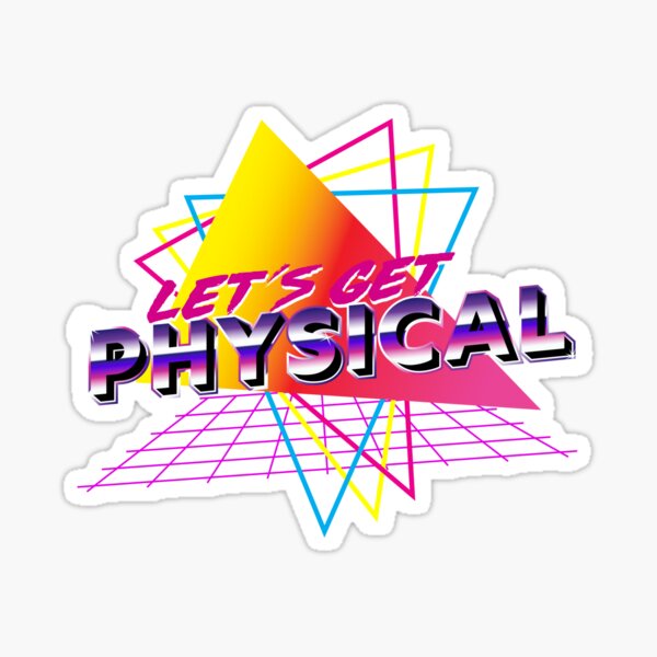 Let's Get Physical Vintage 80s Retro Workout Design Essential T