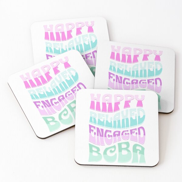 Item preview, Happy Relaxed Engaged BCBA, Behavior Analyst Retro designed and sold by VisionaryABA.