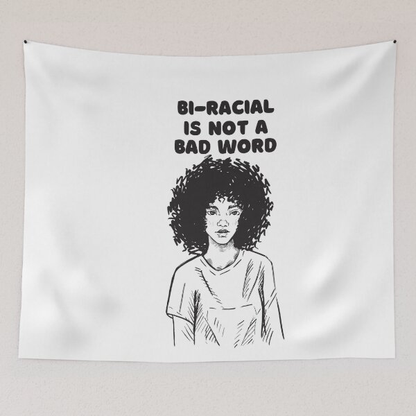 Item preview, BI-RACIAL IS NOT A BAD WORD T SHIRT designed and sold by DiscoVibes.