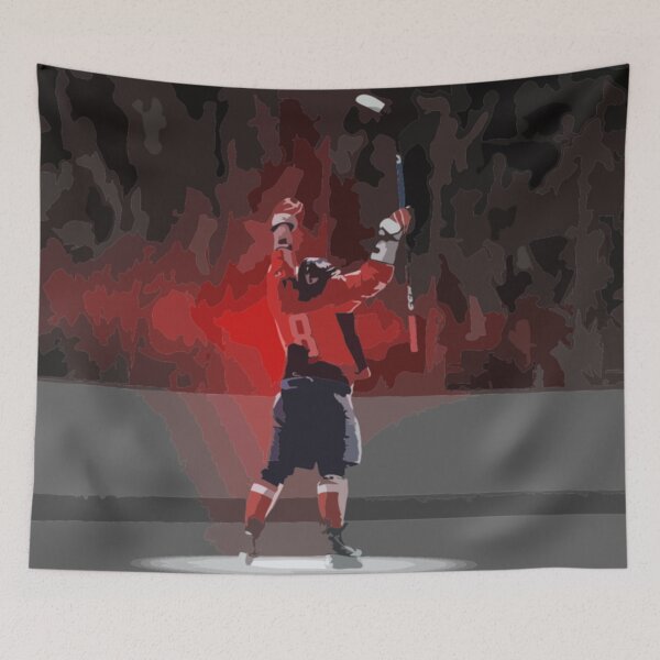 Item preview, Alex Ovechkin Goal Celebration Painting designed and sold by Positive Lad.