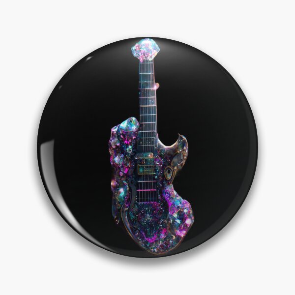 Item preview, Gfab Bfab Gen Ai FFab ABAI Surreal Trends Clothing Gemmed Electric guitar designed and sold by Surrealtrends.