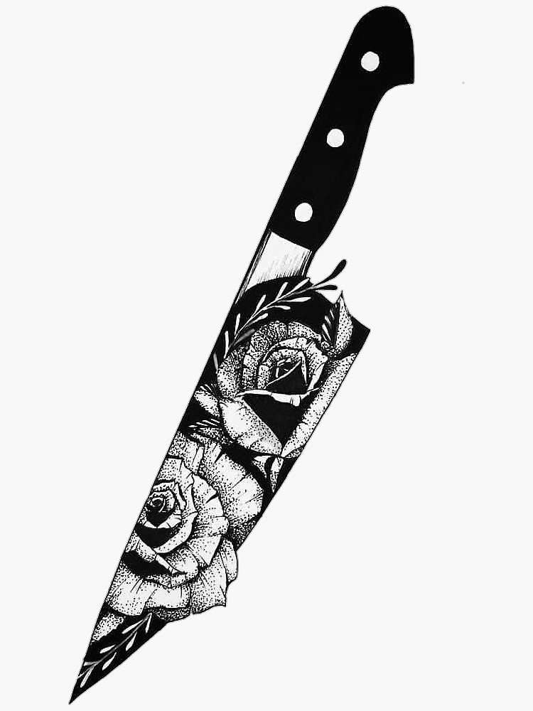 "Flower Knife" Sticker for Sale by kjanaexx Redbubble