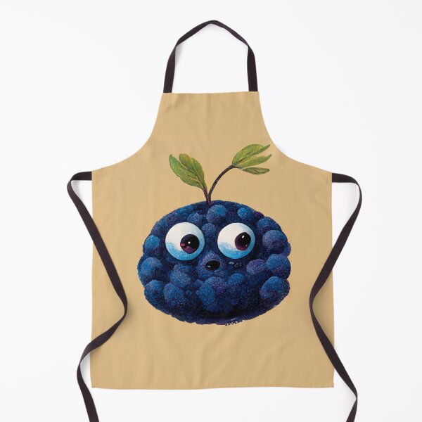 Item preview, surprised blueberry cartoon looking to the side designed and sold by yayor.