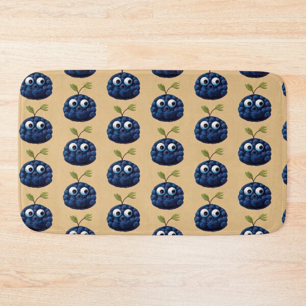 Item preview, surprised blueberry cartoon looking to the side designed and sold by yayor.