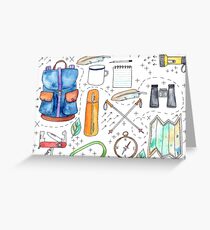 Hiking Essentials Greeting Card