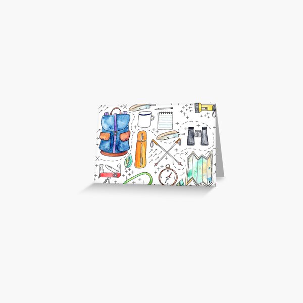 Hiking Essentials Greeting Card