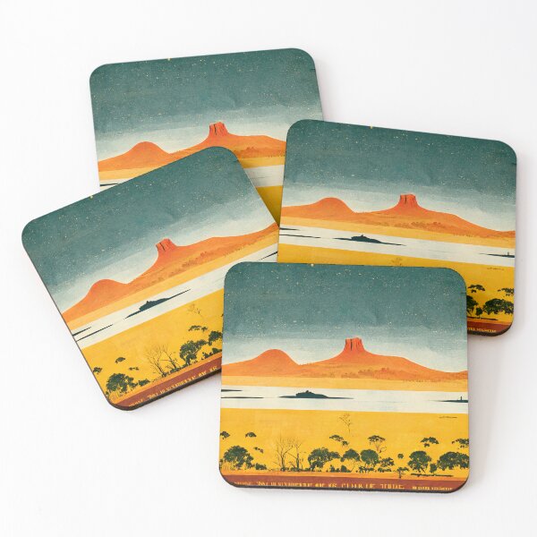 Item preview, Australia Outback Vintage Travel Poster Style designed and sold by Legit Hooligan.