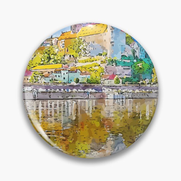 Item preview, Meissen Cathedral Germany Watercolor Art Illustration designed and sold by KawaiiTops.