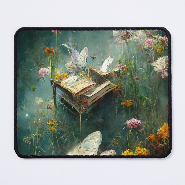 Item preview, Once upon a dream Butterfly with flying books designed and sold by ArtbyACcreative.