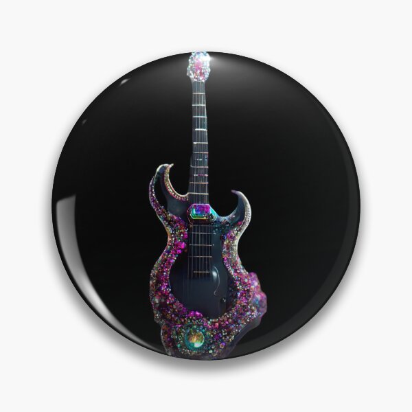 Item preview, Gfab Bfab Gen Ai FFab ABAI Surreal Trends Clothing Gemmed Electric guitar designed and sold by Surrealtrends.