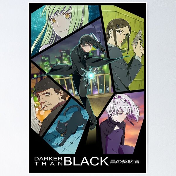 158402 Darker Than Black Supernatural psychology Anime Wall Print Poster