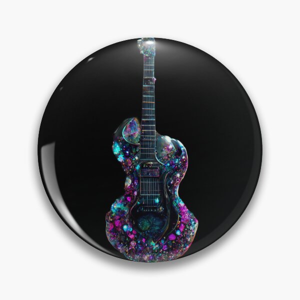 Item preview, Gfab Bfab Gen Ai FFab ABAI Surreal Trends Clothing Gemmed Electric guitar designed and sold by Surrealtrends.