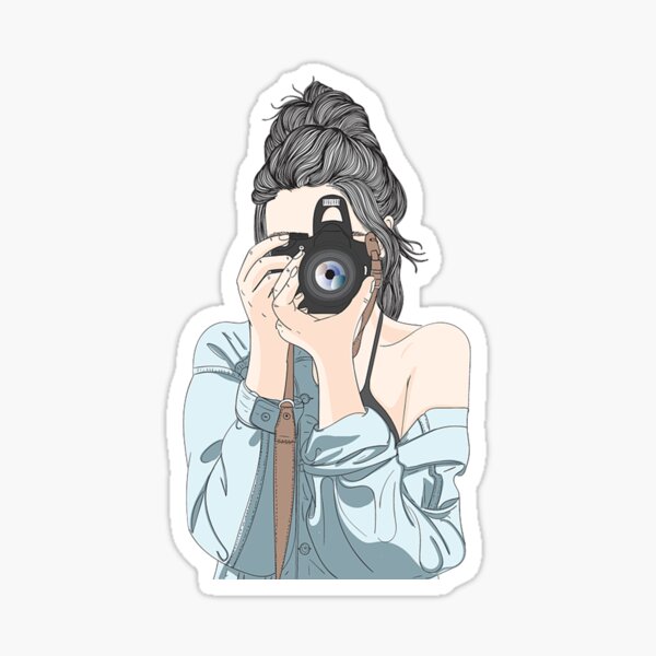 Continuous line drawing photographer taking photos. Man holding camera.  Vector illustration 4924719 Vector Art at Vecteezy