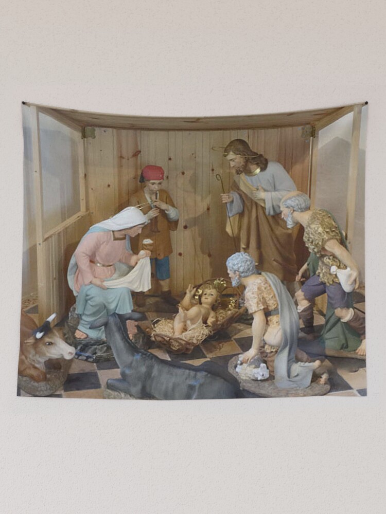 Nativity best sale scene tapestry