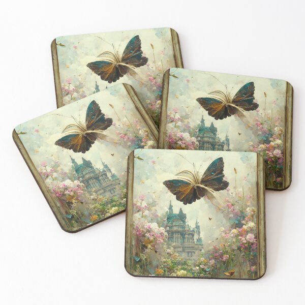 Item preview, Window into butterfly garden designed and sold by ArtbyACcreative.
