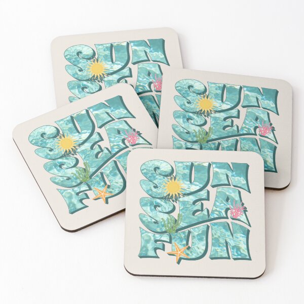 Item preview, Sun Sea Fun, Cool Holiday Water Slogan designed and sold by TrulyEpoque.