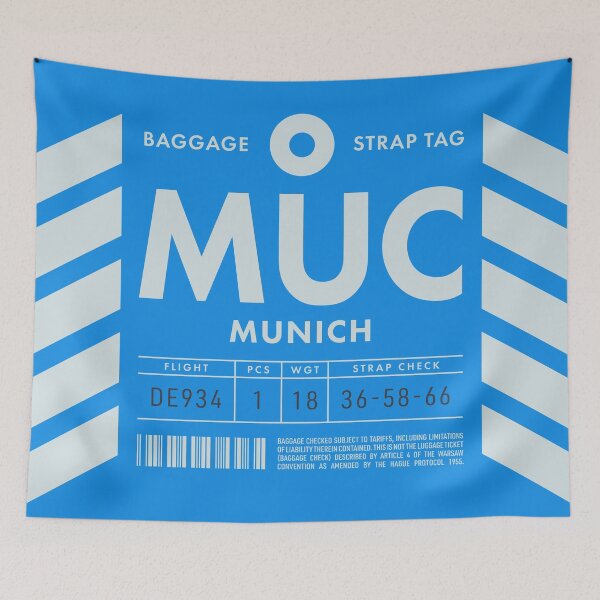 Item preview, Baggage Tag D - MUC Munich Germany designed and sold by VoodooCircus.