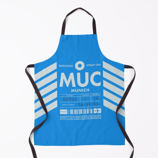 Aperçu de l'œuvre Baggage Tag D - MUC Munich Germany créée et vendue par VoodooCircus.