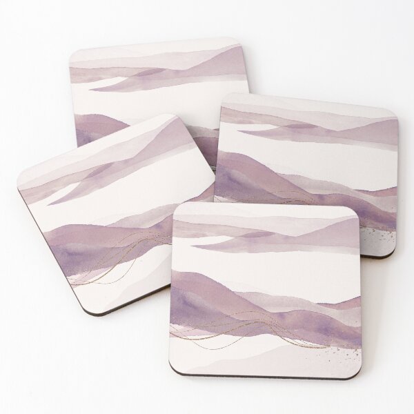 Item preview, Eggplant color Abstract Landscape designed and sold by simplydesignart.