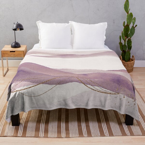 Item preview, Eggplant color Abstract Landscape designed and sold by simplydesignart.